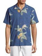 Tommy Bahama Open Water Blooms Silk Shirt
