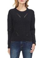 Vince Camuto Estate Jewels Petite Transfer Knit Pullover