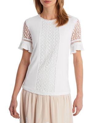 Karl Lagerfeld Paris Lace Front Top