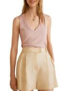 Mango Viva Ribbed Knit Tank Top