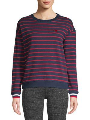 Tommy Hilfiger Performance Striped Crewneck Pullover