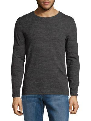 Strellson Heathered Long-sleeve Cotton Tee
