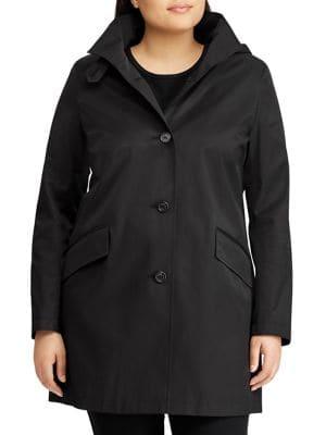 Lauren Ralph Lauren Plus Button-front Walker Coat