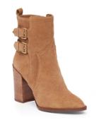 Bcbgeneration Savanna Buckled Suede Ankle Boots
