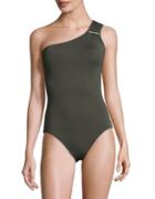 Michael Kors One-piece One-shoulder Swimsuit