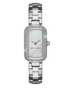 Marc Jacobs The Jacobs Stainless-steel White Mother-of-pearl Dial Bracelet Watch