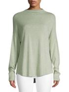 Highline Collective Funnelneck Drop-shoulder Top