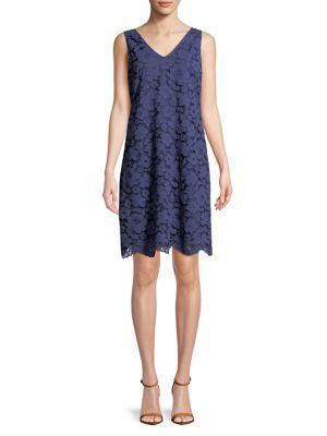 Ivanka Trump V-neck Lace Shift Dress