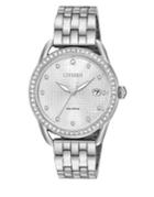 Drive From Citizen Eco-drive Crystal Quartz Stainless Steel Strap Watch