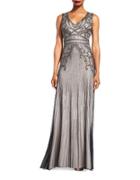 Adrianna Papell Beaded Sleeveless Gown