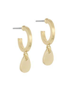 French Connection Small Hoop Drop Earrings