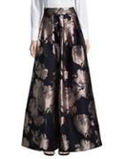 Eliza J Floral Pleated Ball Skirt