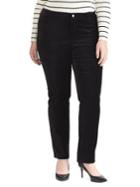 Lauren Ralph Lauren Plus Plus Stretch Velvet Premier Straight Pants