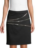 Vince Camuto Back Zip Ponte Skirt
