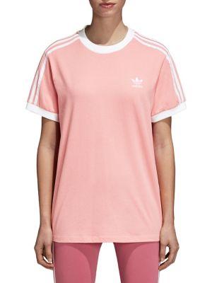 Adidas Three-stripe Short-sleeve Cotton Tee