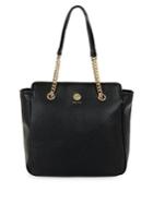 Anne Klein Chain Leather Shopper Tote