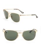Ray-ban Rb3429 55mm Signet Pinstriped Square Sunglasses