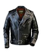 Schott Nyc Fitted Waxy Cowhide Motorcycle Jacket