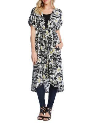 Karen Kane Palm Blossom Duster
