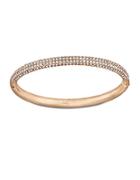 Swarovski Crystallized Rose Goldtone Bangle Bracelet