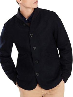 Brooks Brothers Red Fleece Rib-trimmed Jacket