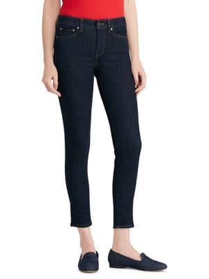 Lauren Ralph Lauren Premier Rinse-wash Skinny Ankle Jeans
