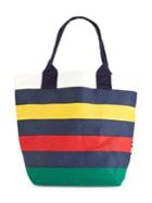 Hudson's Bay Company Multi-stripe Canvas Tote Bag