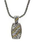 Effy Balissima 18k Yellow Gold And Sterling Silver Diamond Pendant Necklace