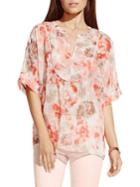 Two By Vince Camuto Floral Wash Blouse
