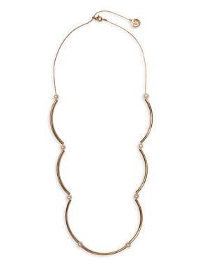 Vince Camuto Faux Pearl Scalloped Necklace