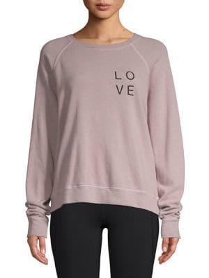 Good Hyouman Raglan-sleeve Printed Sweater