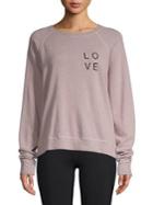 Good Hyouman Raglan-sleeve Printed Sweater