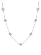 Effy 925 Sterling Silver & 11-12mm White Round Freshwater Pearl Necklace