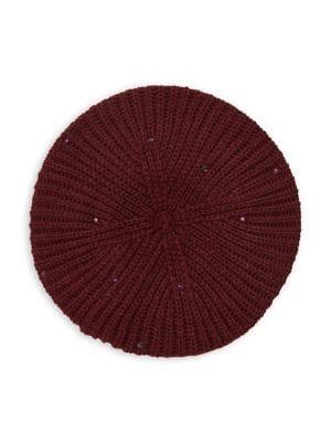 Lauren Ralph Lauren Embellished Knit Beret