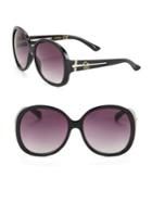 Jessica Simpson 58mm Oversized Round Sunglasses