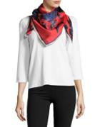 Vince Camuto Rose Silk Square Scarf