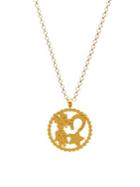 Dogeared Circle Of Abundance Handmade Sterling Silver Pendant Necklace