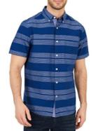Nautica Horizontal Striped Classic-fit Poplin Button-down Shirt