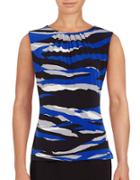Calvin Klein Pleated Patterned Shell