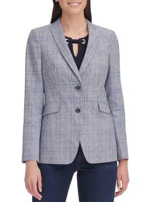 Tommy Hilfiger Plaid-print Blazer