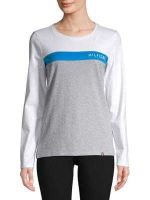 Tommy Hilfiger Performance Striped Colorblock Top