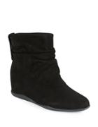 Me Too Suede Wedge Ankle Boots