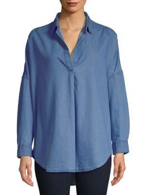 French Connection Drop Shoulder Chambray Shirt