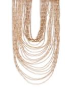 Nanette Lepore Multi-row Beaded Ball-chain Necklace