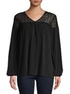 Michael Michael Kors Laced Shirred Yoke Top