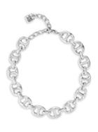 Uno De 50 Navy Moorings Silverplated Collar Necklace