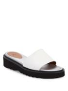 Aquatalia Willah Leather Platform Slides