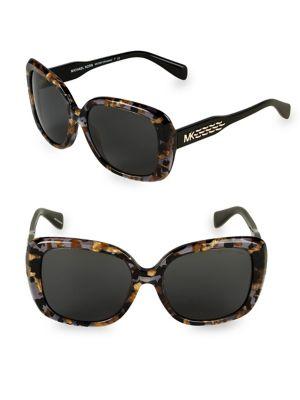 Michael Kors 56mm Rectangle Sunglasses