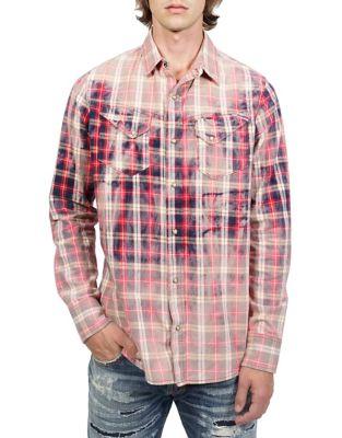Cult Of Individuality Clint Cotton Button-down Shirt