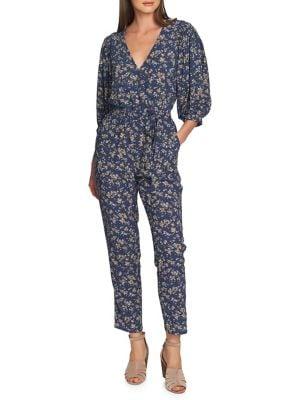 1.state Floral Balloon-sleeve Jumpsuit